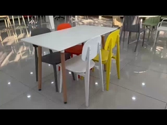 Embalaje de correos Y Jardín apilable Restaurante Colores de plástico Sillones para comedor Muebles de comedor
