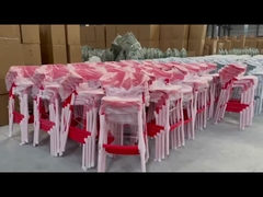 Sillones de plástico para comedor de apilamiento impermeables Sillones de plástico de comedor de color verde