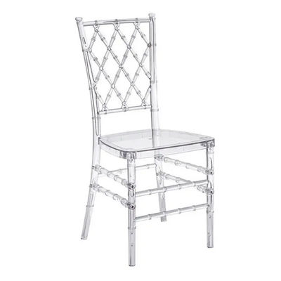 comprar Crystal hielo apilamiento Chiavari silla para el evento de banquete de boda Fabricación en línea