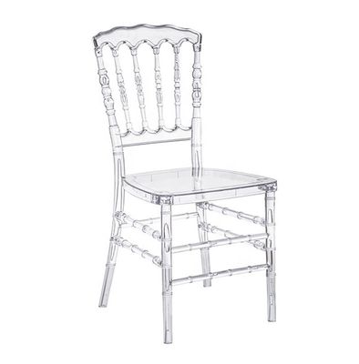 comprar Silla de Chiavari de resina transparente de espalda alta Sillones de Chiavari de cristal de Nepoleón Fabricación en línea