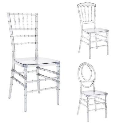 comprar Silla transparente de resina de fénix, de plástico transparente, de hotel, silla de boda acrílica Fabricación en línea