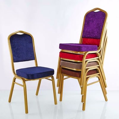 comprar Silla de banquete de repuesto de corona púrpura H94CM sillas de banquete comerciales Fabricación en línea