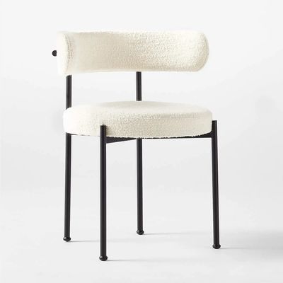 comprar Silla de comedor ajustable de bucle blanco con piernas de hierro de metal estilo Muebles de cocina moderna Fabricación en línea
