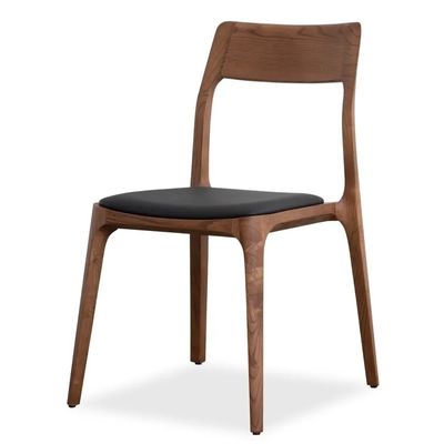 comprar Silla de comedor sin brazos de madera DSilla de comedor de madera de cuero de PU Fabricación en línea
