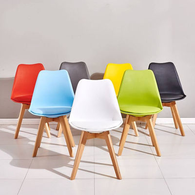 comprar Cadeas de plástico modernas de diseño italiano sillas de comedor de plástico azul Fabricación en línea