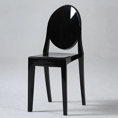 comprar Sillones de Chiavari de plástico nórdico Polipropileno Acrílico Negro Silla de Chiavari Fabricación en línea
