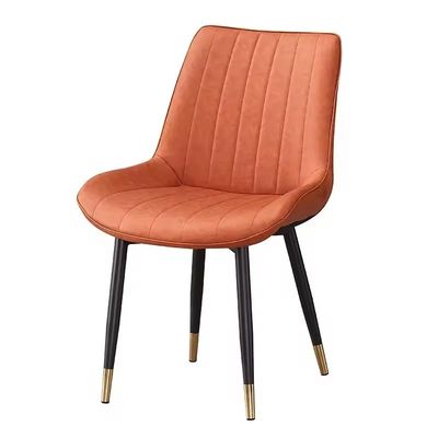 comprar Diseño moderno Elegante sillas de comedor con tapicería con patas de metal y cuero de PU Tamaño del producto W55 * D46 * H83cm Fabricación en línea
