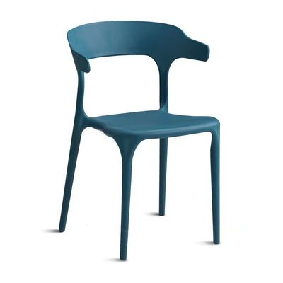 comprar Sillones de plástico para comedor de apilamiento impermeables Sillones de plástico de comedor de color verde Fabricación en línea
