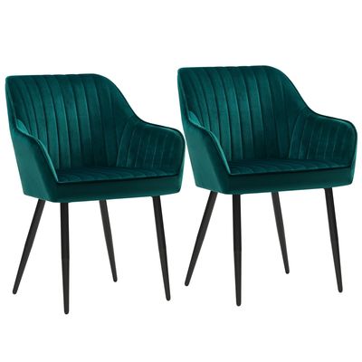comprar Cocina Nordic Verde Oscuro sillas de comedor tapizadas con brazos Fabricación en línea