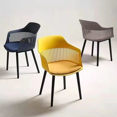 comprar Sillones de plástico amarillo para el comedor Fabricación en línea