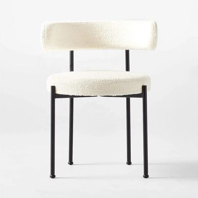 comprar Sillones de comedor tapizados modernos ajustables sillas laterales tapizadas blancas Fabricación en línea