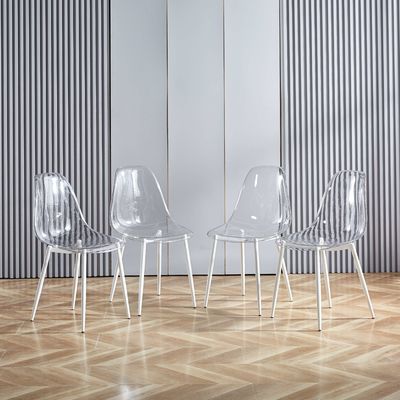 comprar Dormitorio sillas de comedor de luz transparente sillas de comedor transparentes Fabricación en línea
