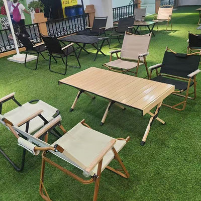 comprar Silla de camping plegable portátil, madera de haya, soporte de tubo de acero y tela Oxford para picnic, pesca y ocio al aire libre Fabricación en línea
