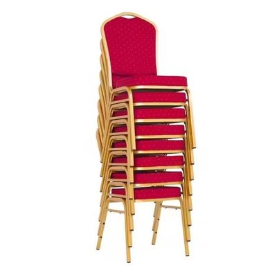 comprar Silla de reuniones de hierro moderno Silla de tela de diseño apilada Fabricación en línea