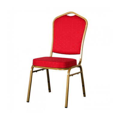 comprar Camas de metal personalizadas sillas de salón de tela apilada boda hotel silla de banquete Fabricación en línea