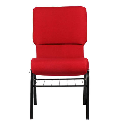 comprar Silla de iglesia apilable de metal entrelazado acolchada para auditorio, conferencia y eventos Fabricación en línea