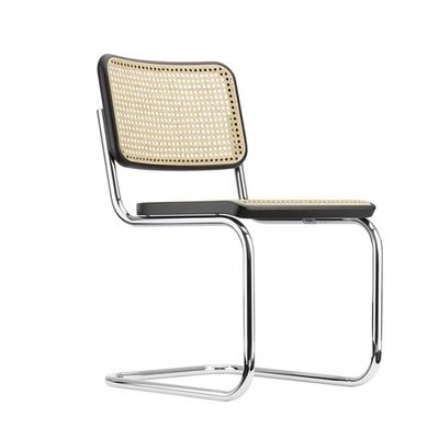 Vintage Confortable Madera del Medio Siglo Moderno Silla de Ratan Para Restaurante