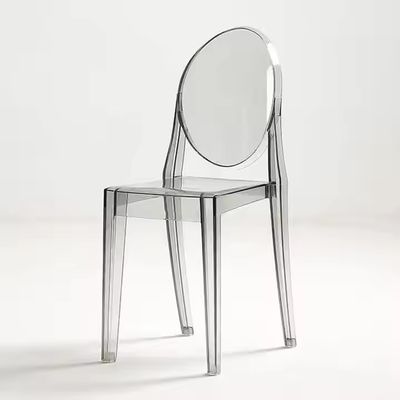 Sillones de Chiavari sin brazos con espalda redonda y transparentes Polípropileno Acrílico Sillones de Chiavari mayorista