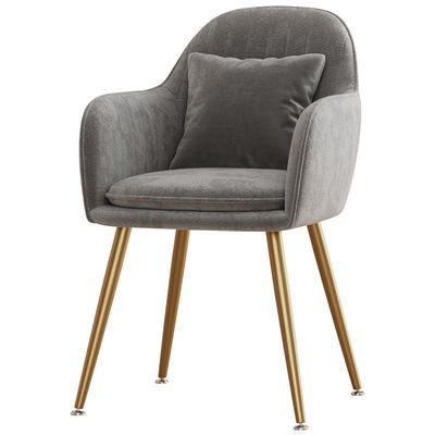 Silla de comedor de cocina de terciopelo de tela italiana francesa moderna con altura ajustable y dimensiones de 47*44*83cm