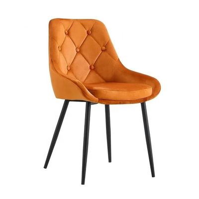 Muebles de sala de estar cómodos y duraderos de tela silla de comedor de terciopelo tamaño del producto 560*560*840mm