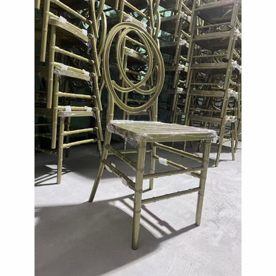 Lujo Eventos apilables Boda Banquete Sillones de comedor PP Gold Phoenix Hotel