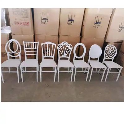 Silla de plástico para eventos, banquetes, bodas, para alquiler en centros comerciales y hoteles. Suministro de muebles.